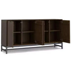 WyndenHall Devlin Credenza/Buffet a 4 Ante, Marrone Noce