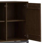 WyndenHall Devlin Credenza/Buffet a 4 Ante, Marrone Noce