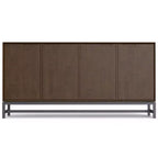 WyndenHall Devlin Credenza/Buffet a 4 Ante, Marrone Noce