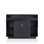 Veritte Contemporary 9 Bottle Buffet Black - miBasics
