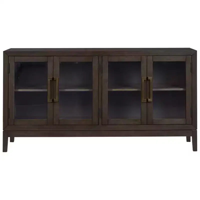 Burkhaus Dining Server Marron/Beige - Signature Design by Ashley