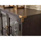 Burkhaus Dining Server Marron/Beige - Signature Design by Ashley