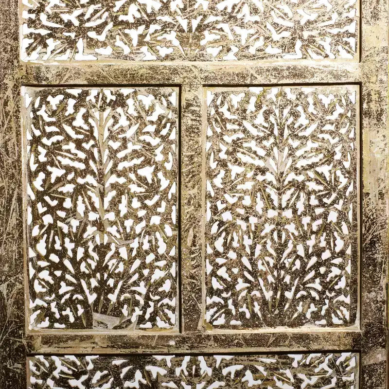 Paravento Intagliato Tradizionale Intricato Oro - Olivia & May