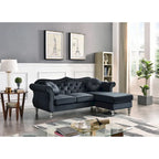 Divano Hollywood Velvet con Chaise Longue Reversibile