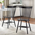 Chaises de salle à manger à barreaux en bois massif Venice Simple Living (Lot de 2)
