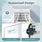 Climatiseur portable Costway 10000 BTU 3-en-1 refroidisseur d'air avec ventilateur déshumidificateur mode veille