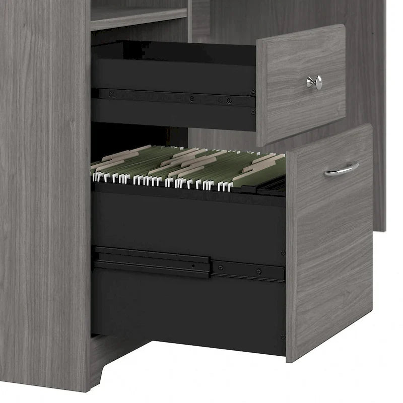 Scrivania per computer da 72" con libreria e cassetti di