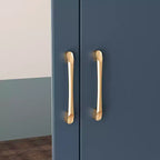 Armoire 2 portes avec miroir, tringle à vêtements et 2 tiroirs