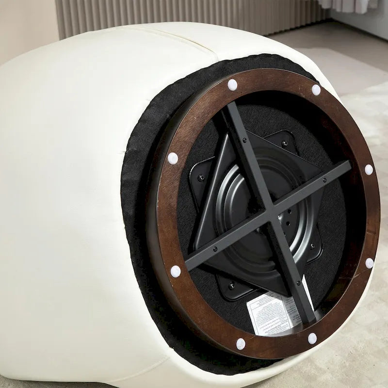 Fauteuil pivotant avec rangement intégré