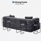 80,7 Divano letto trasformabile 5 in 1 – Velluto a coste, 544 kg, Nessun assemblaggio