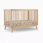 Culla Convertibile 3-in-1, in Solido Legno di Faggio Europeo, Certificata GREENGUARD Gold, Fabbricata in Italia