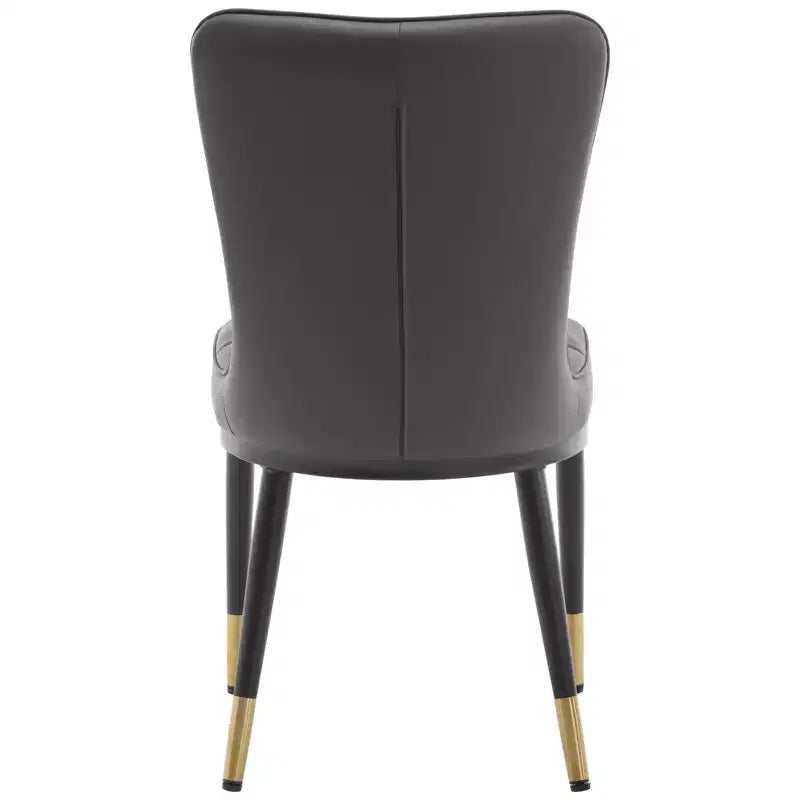 Bekrvio Sedie da Sala da Pranzo Set da 6, Moderne Imbottite in Ecopelle con Schienale Alto, Gambe in Metallo, Sedie da Cucina Senza Braccioli per Soggiorno Sala da Pranzo