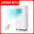 Climatiseur portable GustoWave 10000 BTU pour pièce jusqu'à 42 m² avec minuterie 24h, mode veille