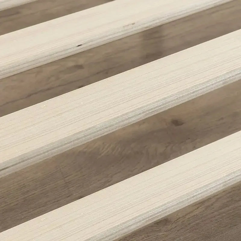 Cadre de lit plateforme métallique moderne King size profil bas 10 pouces avec lattes en bois