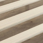 Cadre de lit plateforme métallique moderne King size profil bas 10 pouces avec lattes en bois