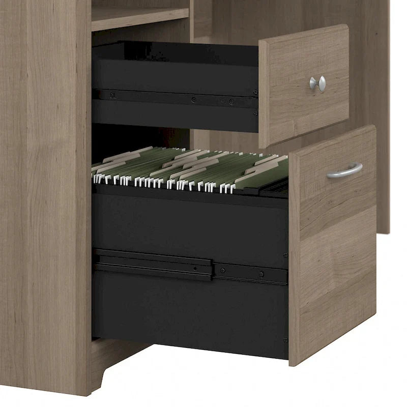 Scrivania per computer da 72" con libreria e cassetti di