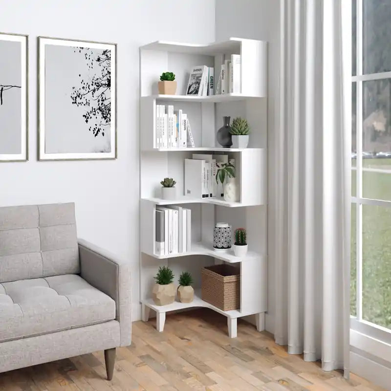 Libreria angolare - Rovere naturale