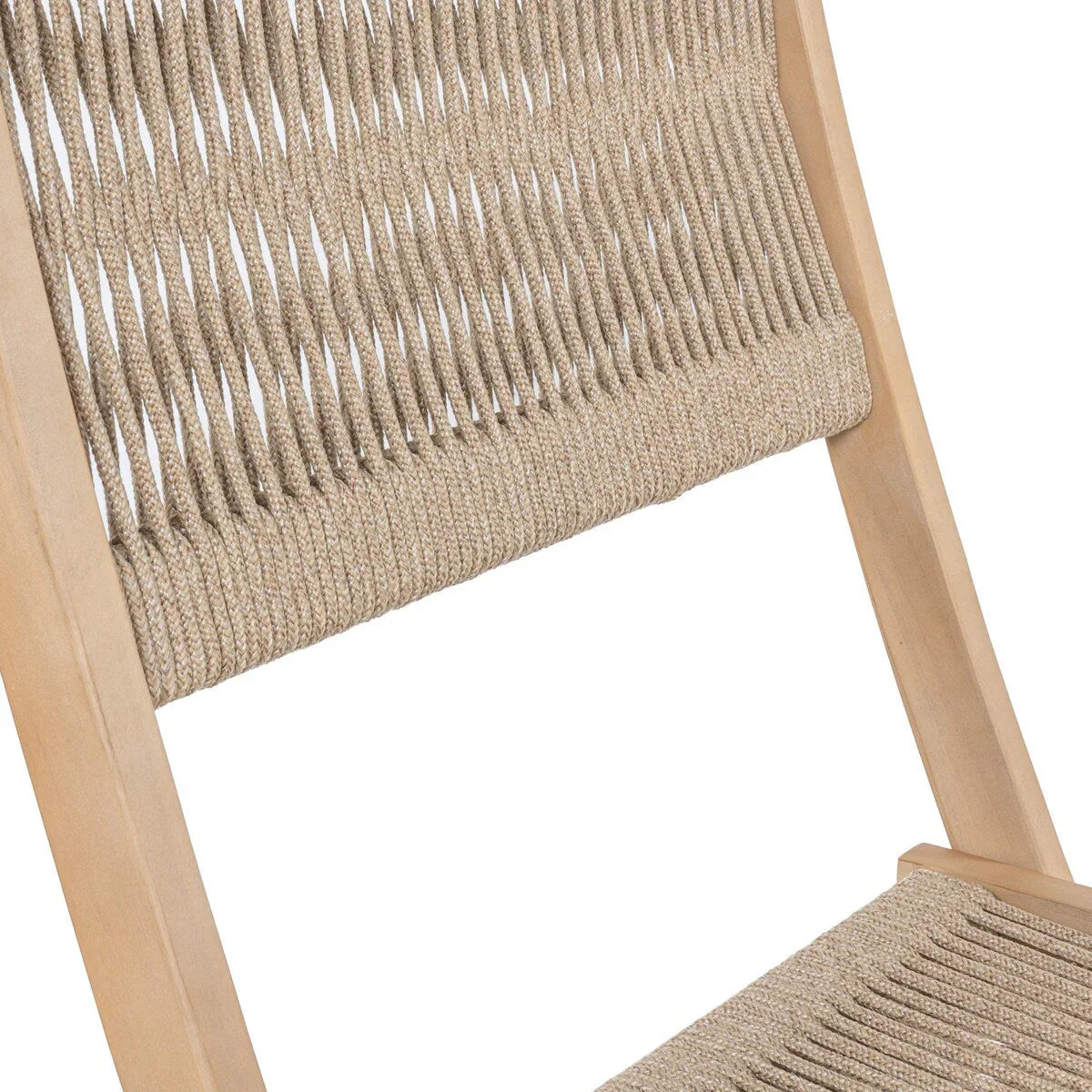 Ensemble bistrot pliant d'extérieur 3 pièces Cadiz Modern Coastal en bois d'acacia, par JONATHAN Y