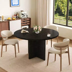 Tavolo da pranzo rotondo allungabile da 43,3''-59'' per 4-8 persone, moderno tavolo da pranzo ovale da cucina con prolunghe rimovibili, tavolo da pranzo per sala da pranzo, cucina