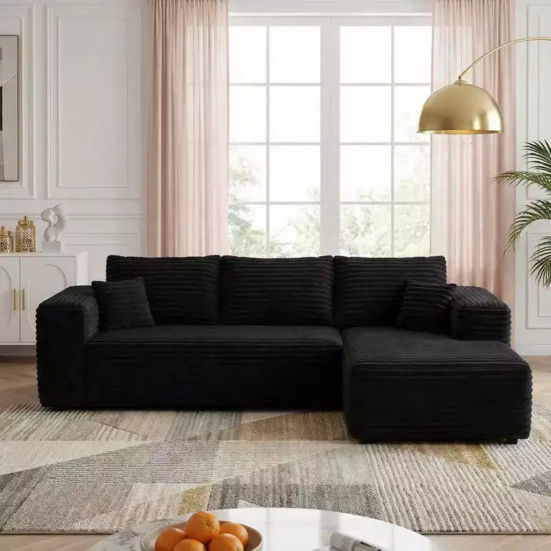 MAYEERTY 106 Divano Letto a Compressione in Velluto a Coste Larghe, Divano Letto Convertibile per Soggiorno Camera degli Ospiti
