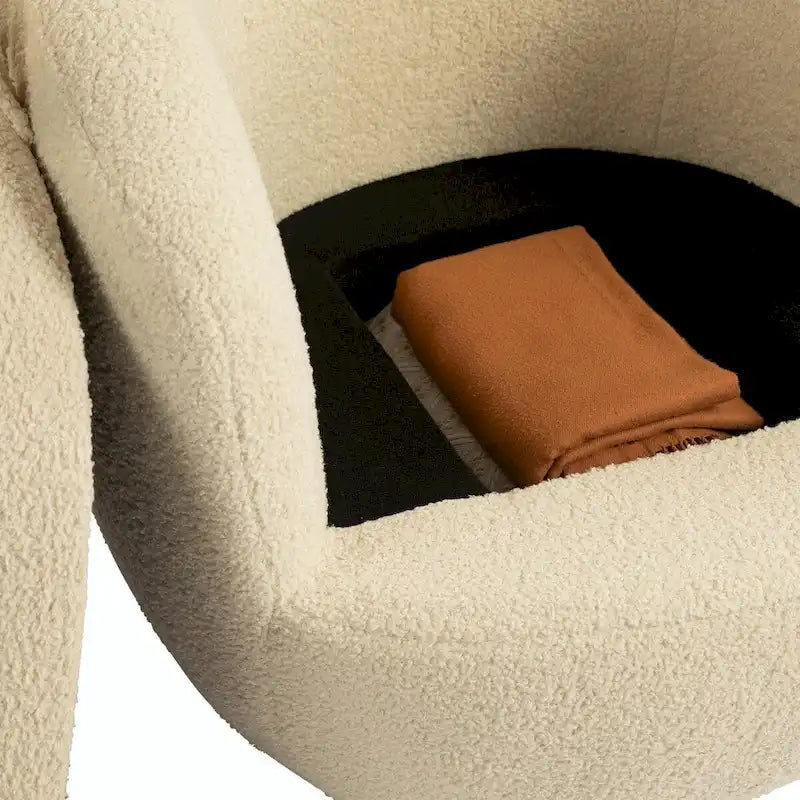 Fauteuil pivotant avec rangement intégré
