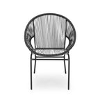 Christopher Knight Home Paoa Set Salotto da Esterno in 3 Pezzi Intrecciato con Struttura in Ferro (Tavolo Non Incluso)