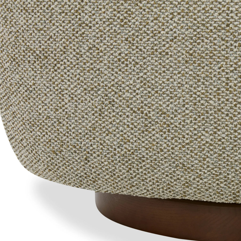 Poltrona lounge girevole imbottita Mid-Century - Salotto