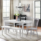 Chaises de salle à manger à barreaux en bois massif Venice Simple Living (Lot de 2)