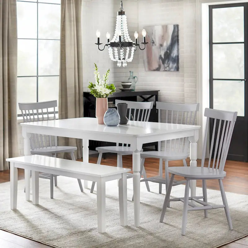 Chaises de salle à manger à barreaux en bois massif Venice Simple Living (Lot de 2)