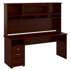 Scrivania per computer da 72" con libreria e cassetti di