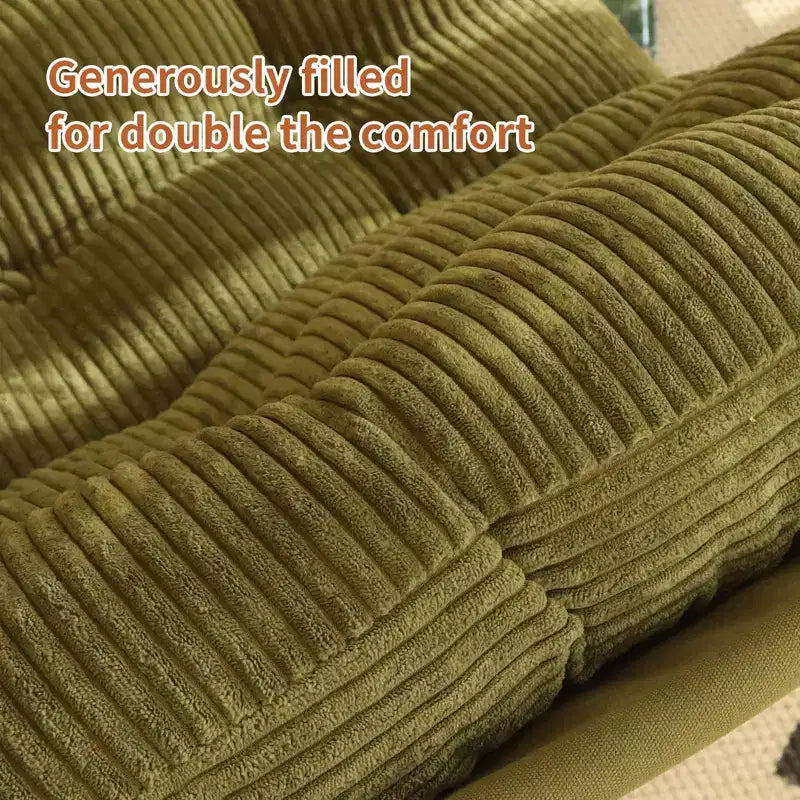 Poltrona moderna oversize per soggiorno e ufficio - Struttura in metallo cromato