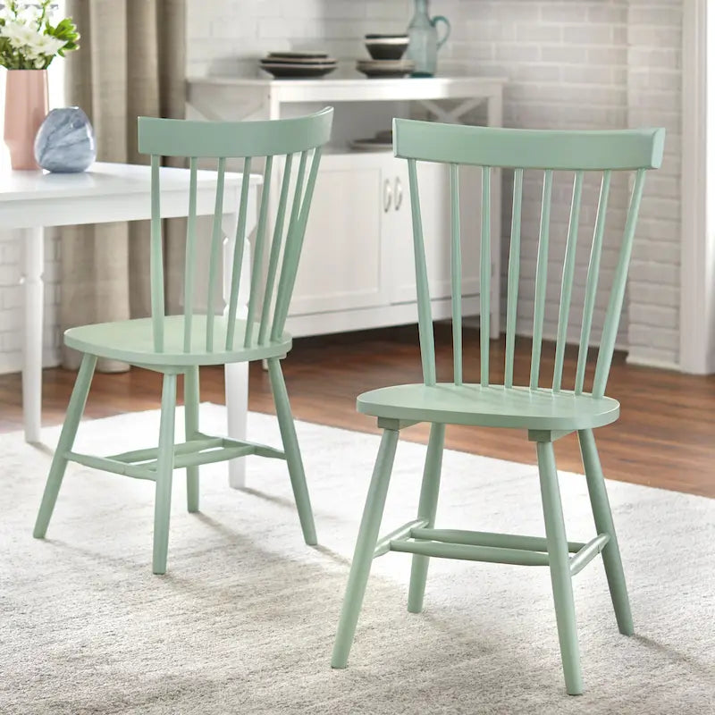 Sedie da pranzo con schienale a fusi in legno massello Simple Living Venice (set da 2)