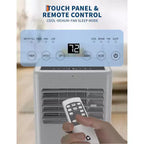 Condizionatore Portatile, 10.000 BTU, per Ambienti Fino a 42 Mq, Unità di Raffreddamento Autonoma 3-in-1 con Ventilatore e Deumidificatore