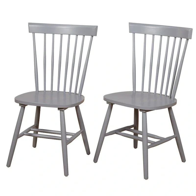 Chaises de salle à manger à barreaux en bois massif Venice Simple Living (Lot de 2)