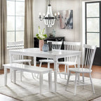 Chaises de salle à manger à barreaux en bois massif Venice Simple Living (Lot de 2)
