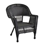 Set da conversazione da 4 pezzi per patio in vimini