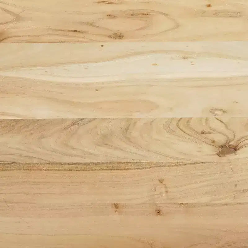 Tavolino da caffè Royal Hampton, in legno di acacia naturale lavorato a mano, rettangolare con piano ricurvo a cascata, 91 cm