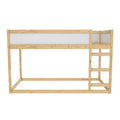 Lettino trasformabile 3 in 1 per bambini Max & Finn Saffiano, naturale/bianco