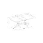 Set sala da pranzo tavolo e sedie in legno massello artigianale con prolunga