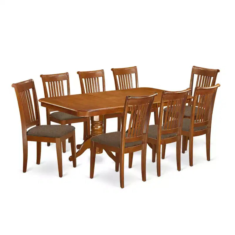 Set sala da pranzo tavolo e sedie in legno massello artigianale con prolunga