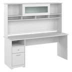 Scrivania per computer da 72" con libreria e cassetti di