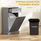 Mobile da cucina con pattumiera a ribalta, mobile per la raccolta differenziata indipendente, supporto per pattumiera con cassetto