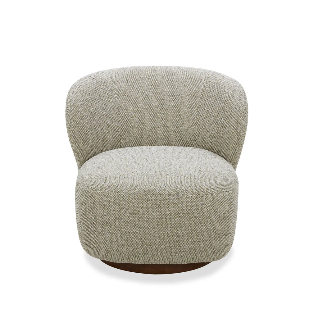 Poltrona lounge girevole imbottita Mid-Century - Salotto