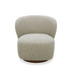 Poltrona lounge girevole imbottita Mid-Century - Salotto