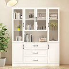 Famapy Armadio Combinato Grande con Ante in Vetro, Armadi Modulari