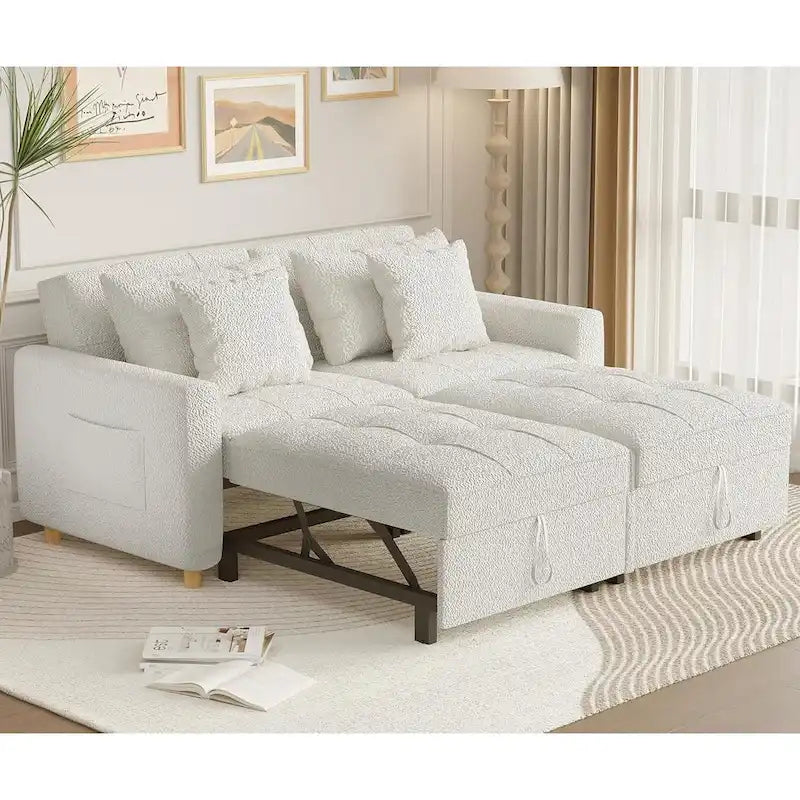 AECOJOY Divano Letto 3 in 1, Letto Singolo Convertibile