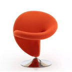 Set di 2 Poltrone Girevoli "Curl" in Misto Lana - Manhattan Comfort