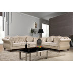 Set divano Chesterfield Gracewood Hollow Mantel Mid-century con borchie