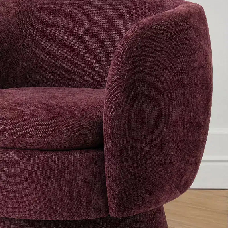 Set di 2 moderne poltrone girevoli a botte con tessuto imbottito, poltrona da salotto girevole a 360 gradi per soggiorno, camera da letto - Panipeachy