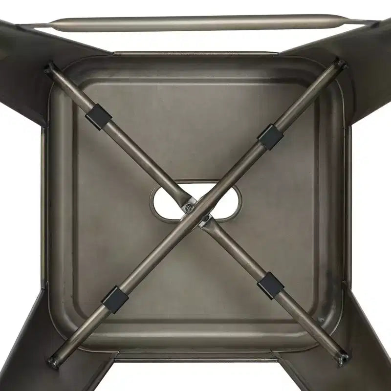 Yaheetech Lot de 4 Tabourets de Bar en Métal sans Dossier Hauteur Comptoir Chaises Empilables